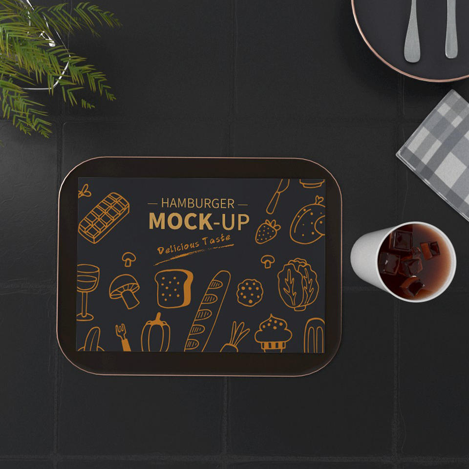 餐饮行业托盘垫纸样机