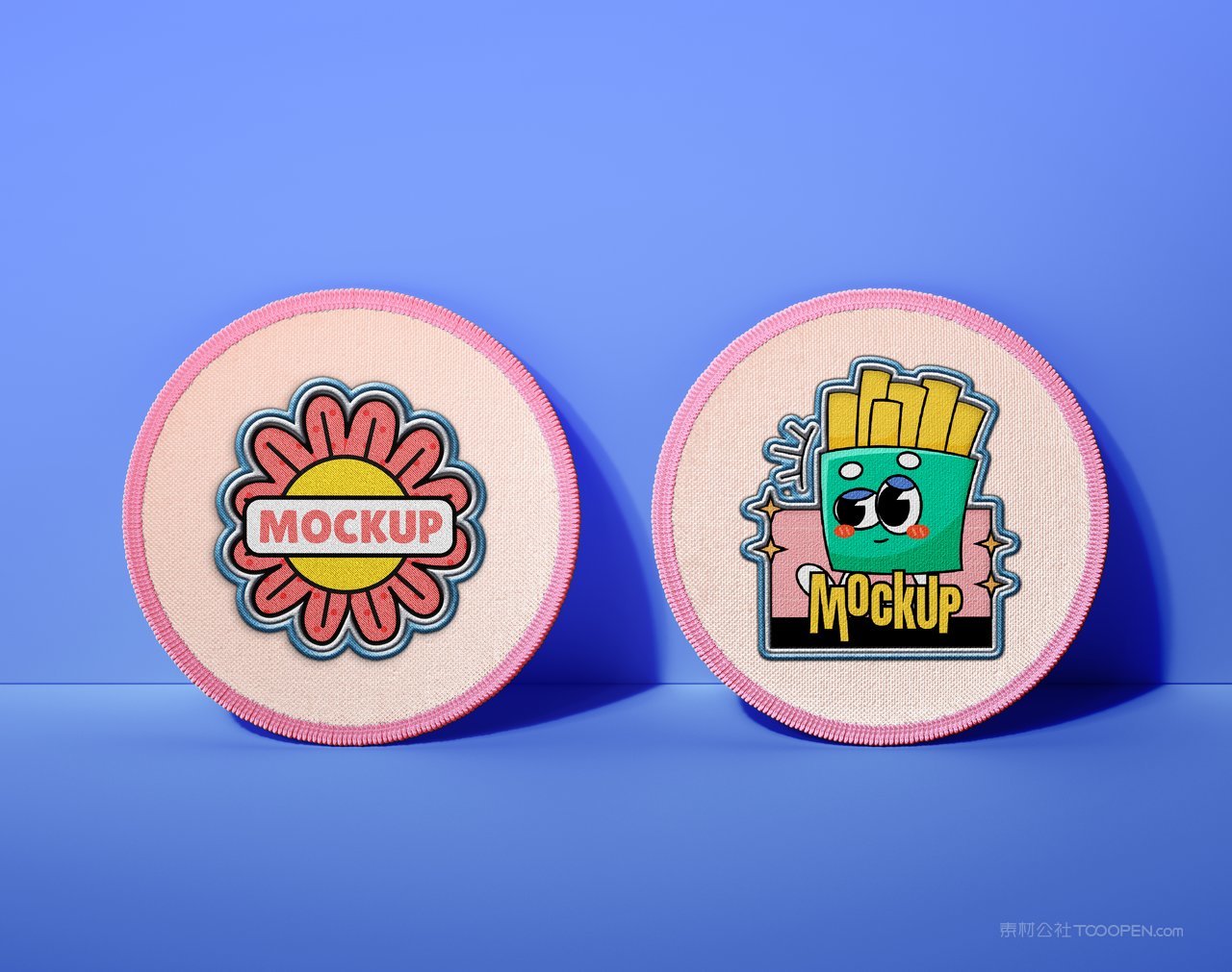 【1634期】卡通圆形刺绣徽章样机 (3)