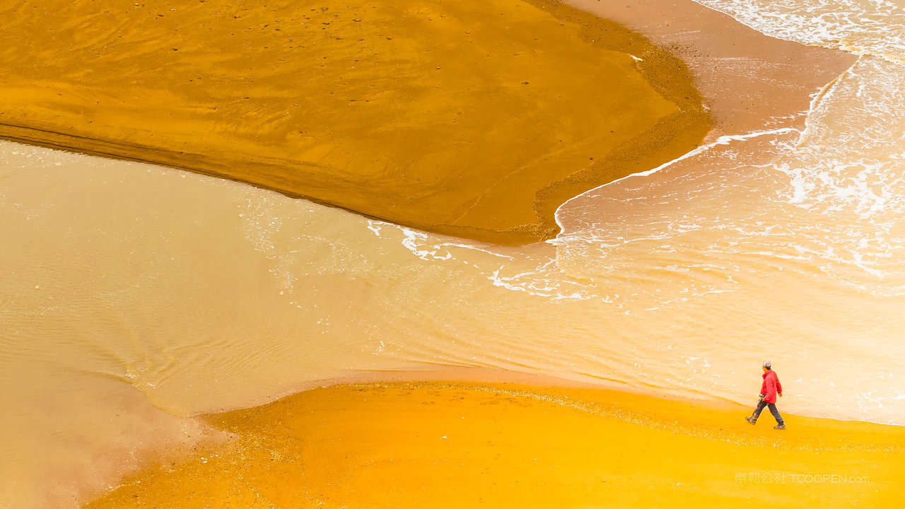 福建霞浦滩涂背景图