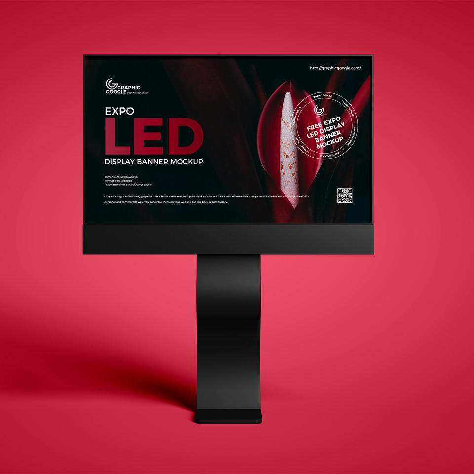 LED展示横幅样机