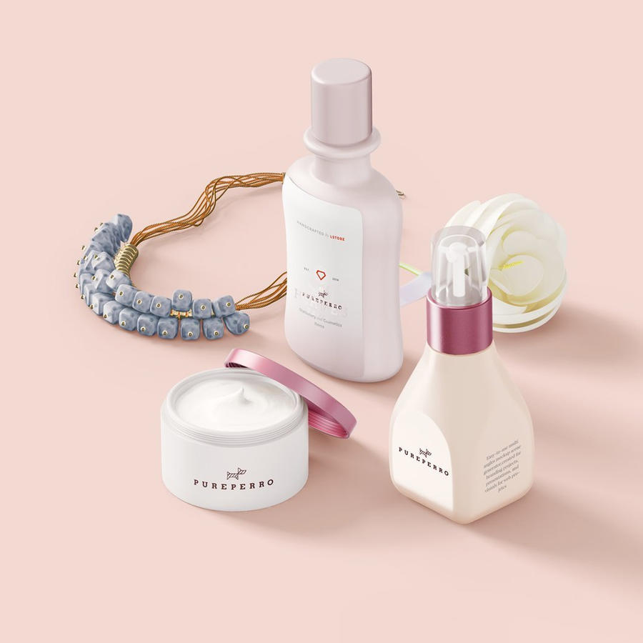 粉红宠物店企业vi应用部分样机 (7)