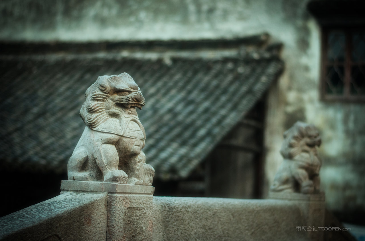 乌镇风景画图片素材