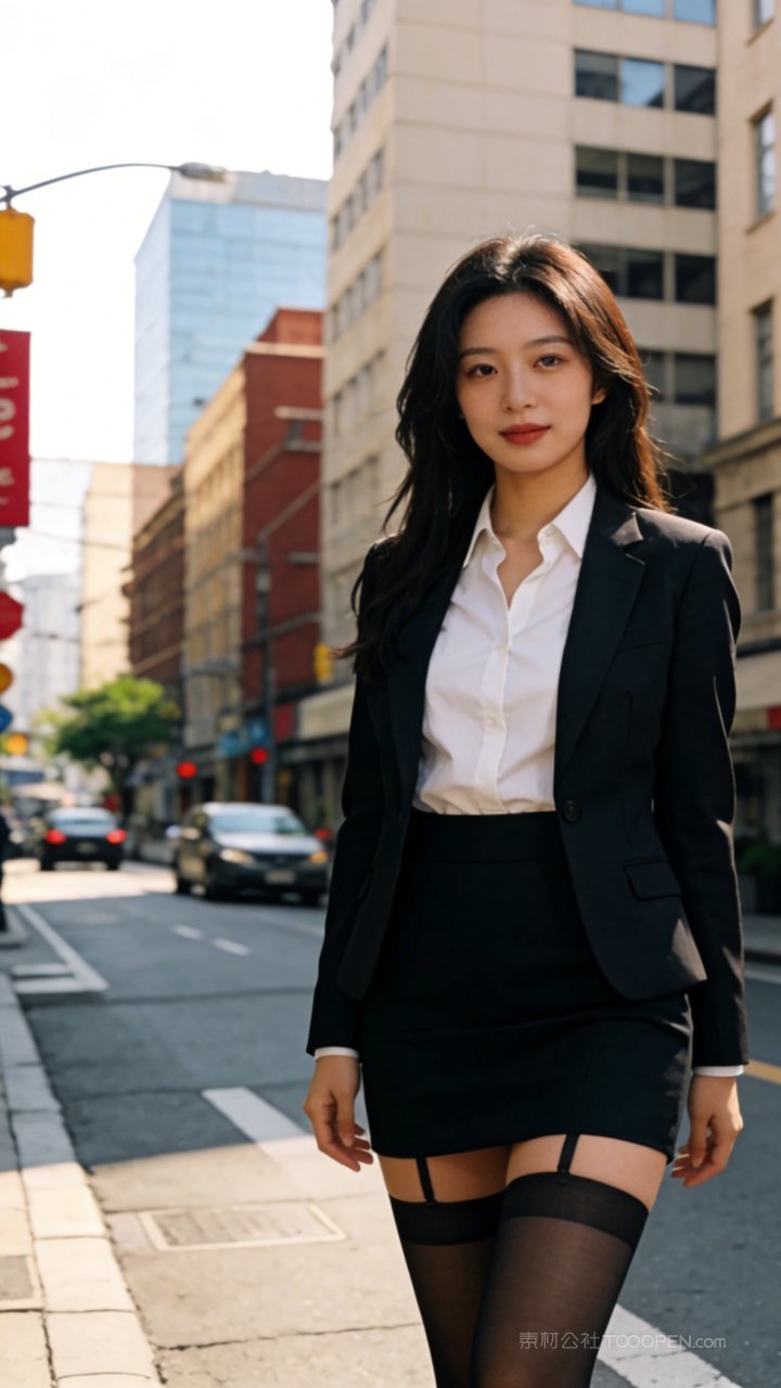 职场性感长腿模特丝袜美女白领女性商务