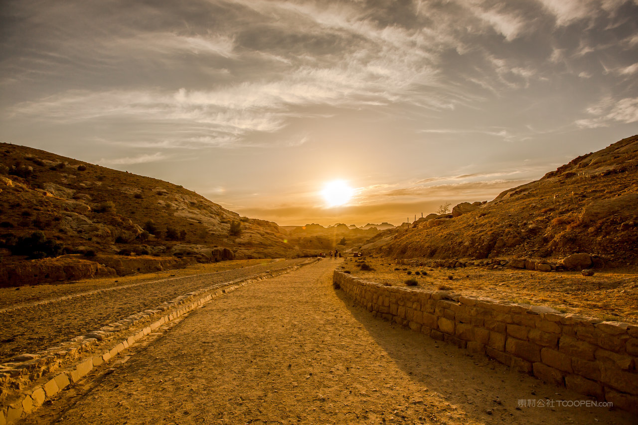 约旦风景画摄影图片