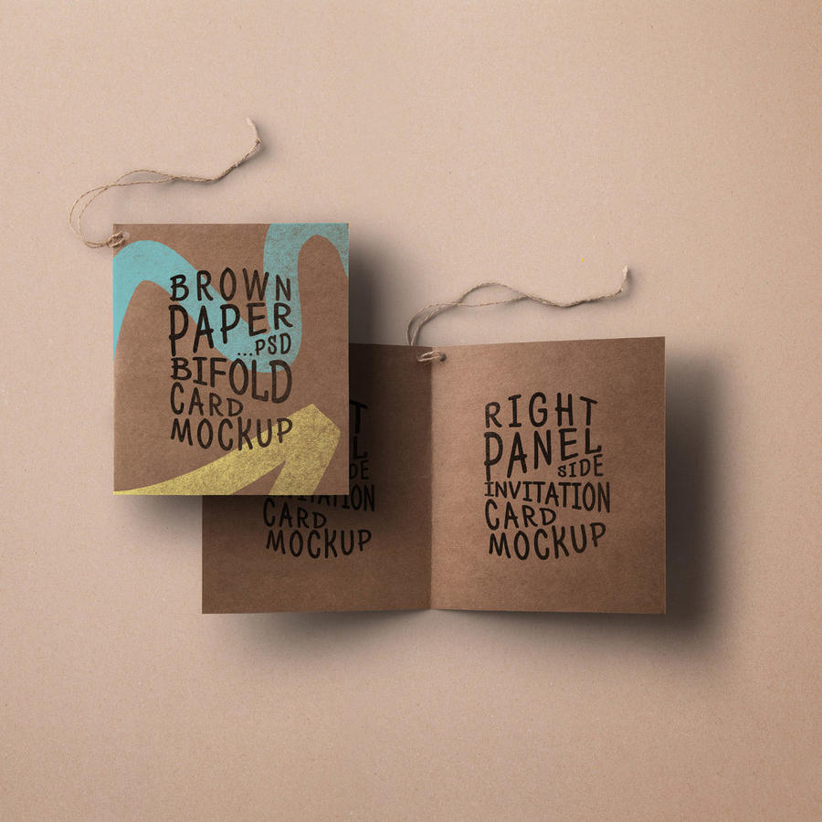 牛皮纸请柬样机