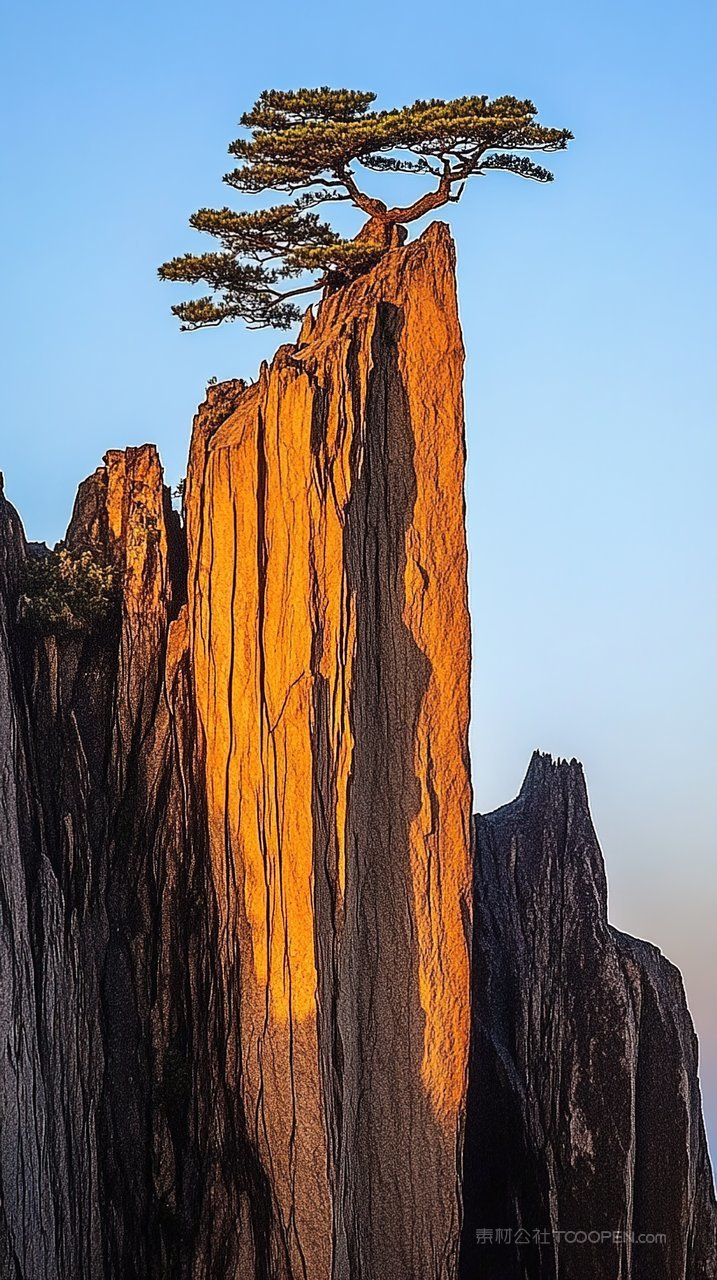 风景天空群山景观山峰意境唯美自然