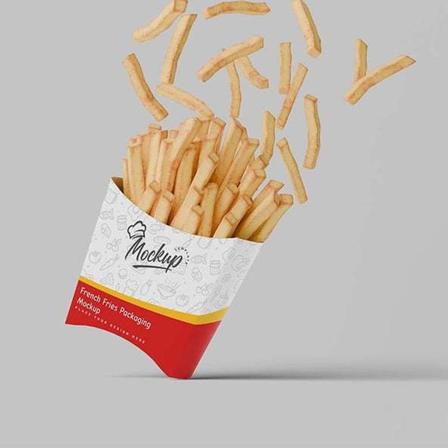 炸薯条盒样机