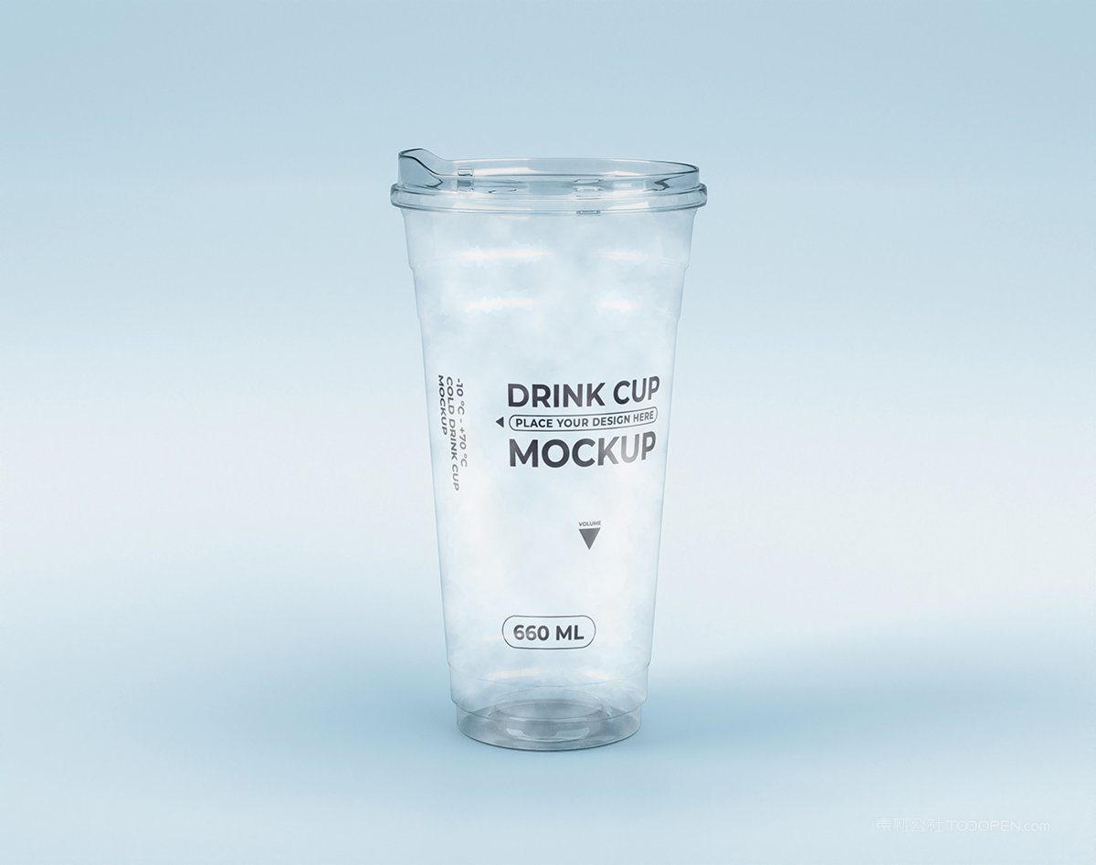 【1249期】一次性透明奶茶杯子样机 (9)