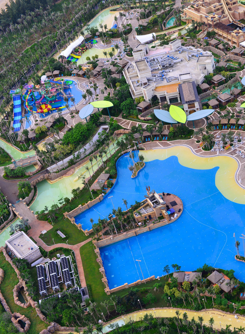 三亚亚特兰蒂斯水上乐园全景
