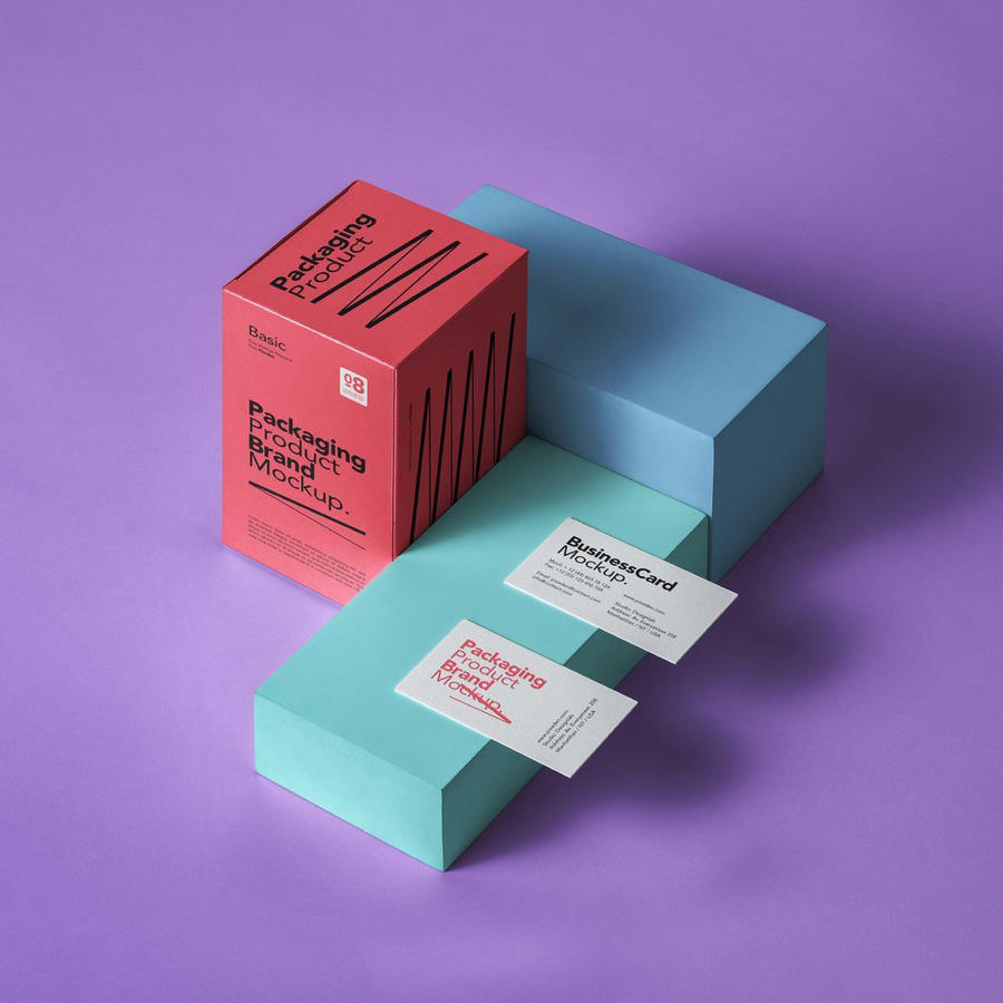 包装盒名片样机