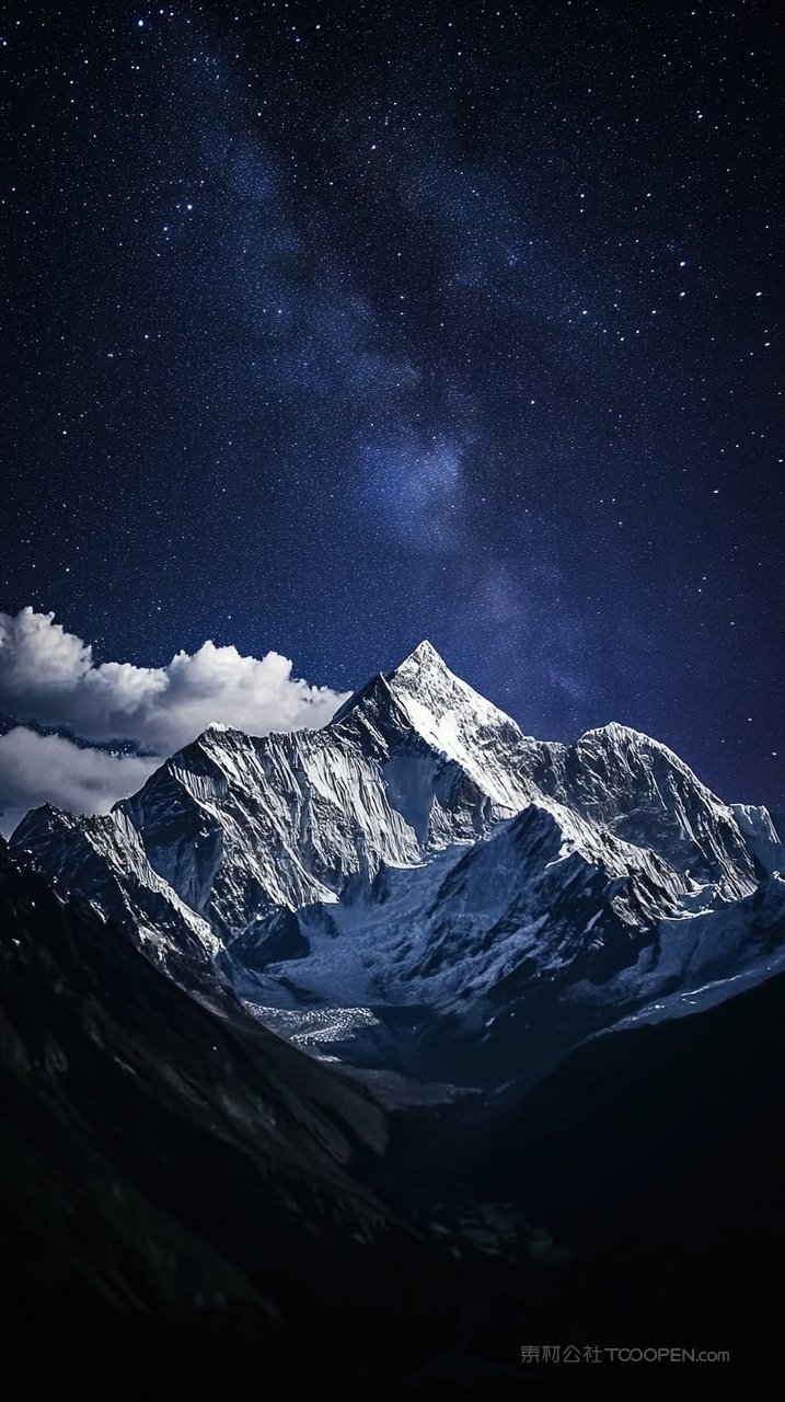 风景唯美天空山峰景观意境群山