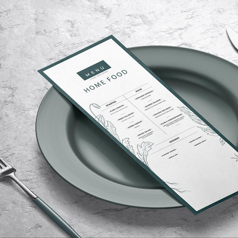 菜单设计展示样机