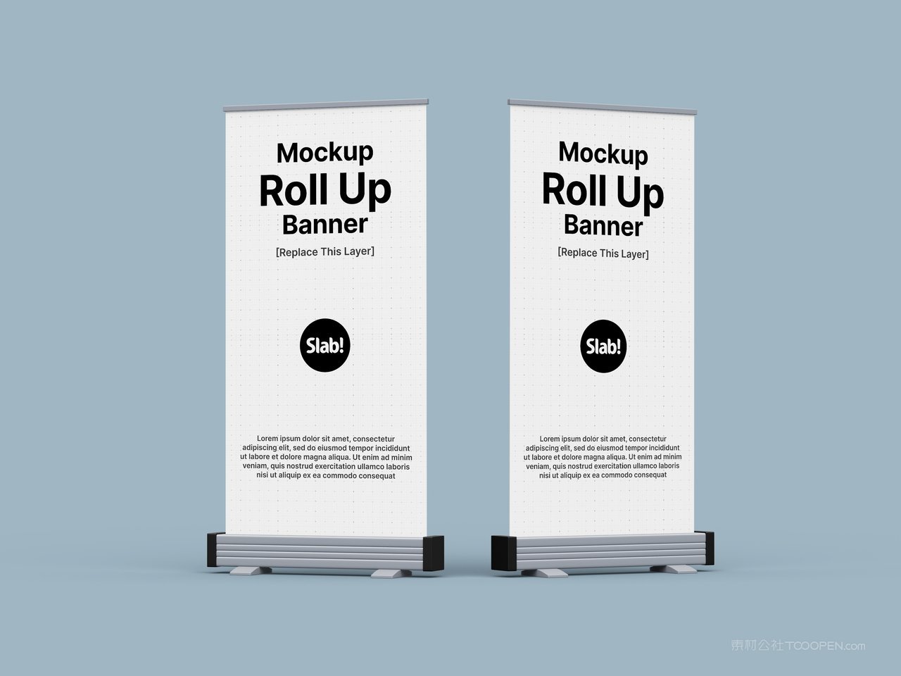 X展架卷起画面样机