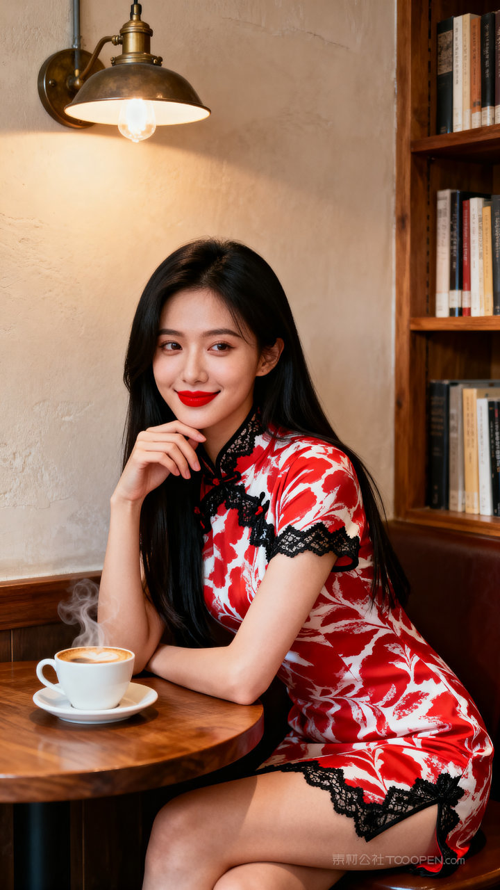 性感长腿女性旗袍美女国风模特气质