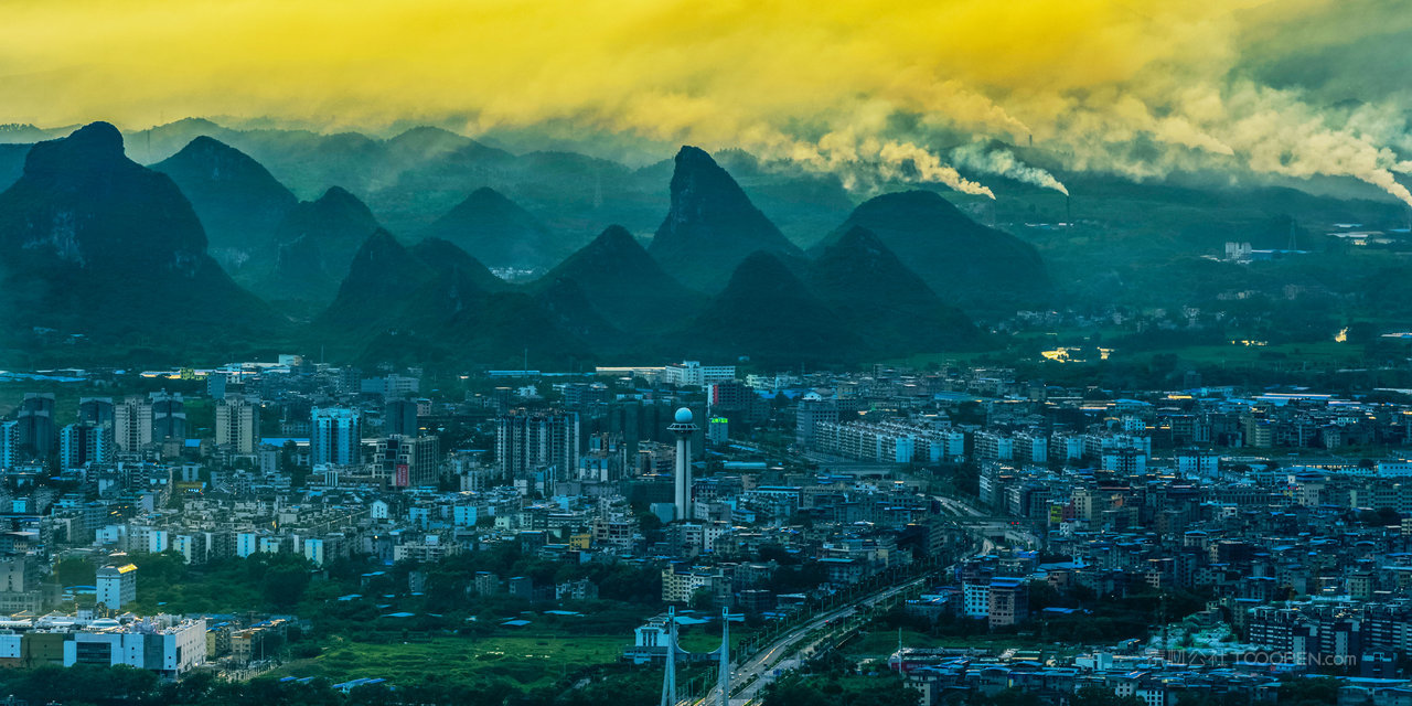 高清桂林山水风景画图片