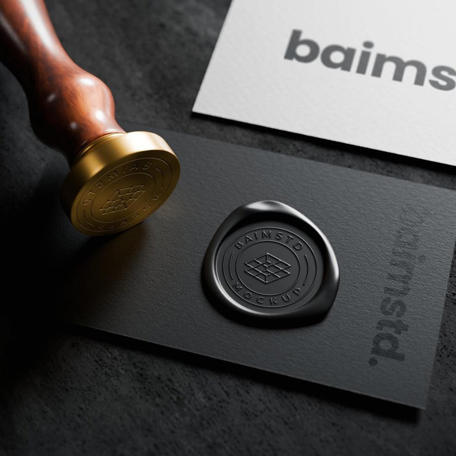 优雅的印章样机