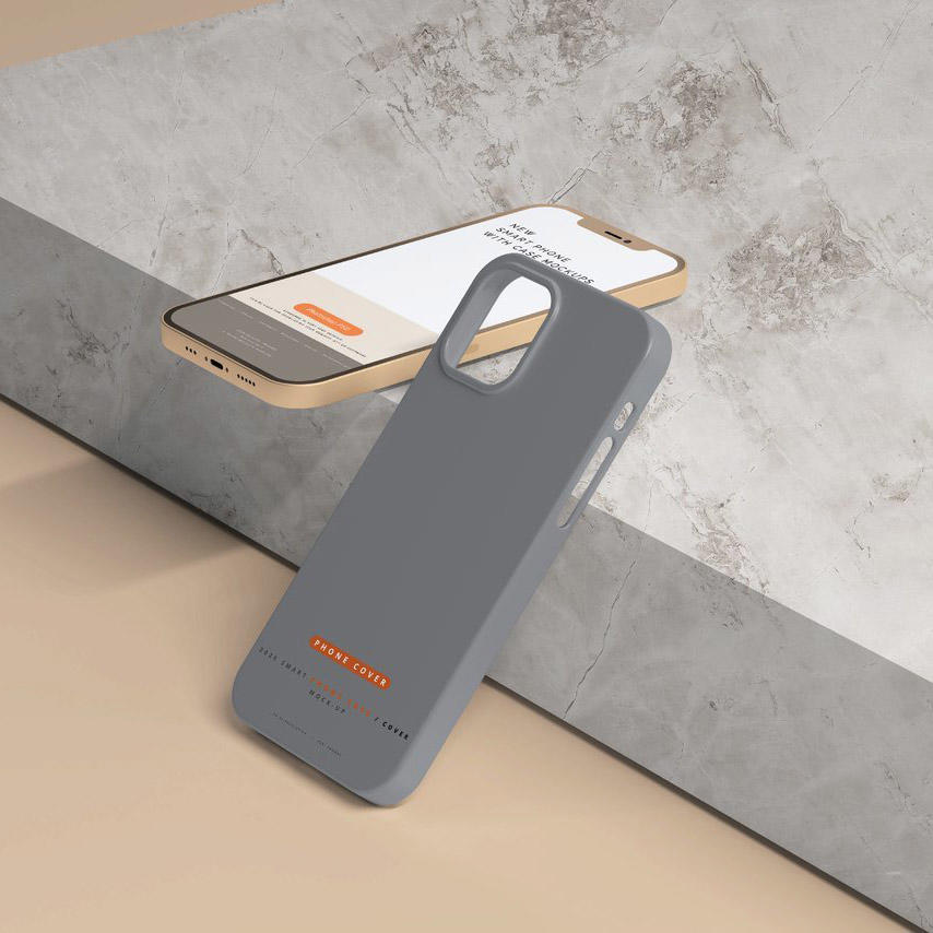 灰色商务手机壳样机 (27)