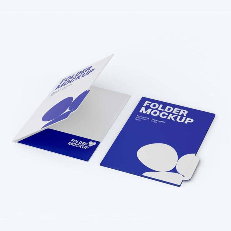 纸文件夹样机