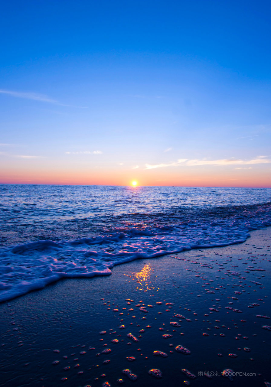 沙滩海岛海景高清风景画图片
