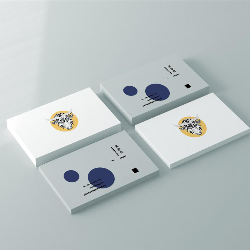 清新大气简约卡片样机