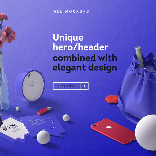 手表iphone闹钟异形标签包裹场景样机