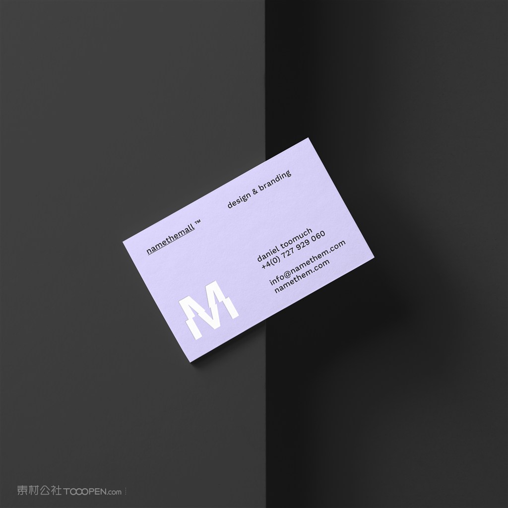 名片设计展示样机