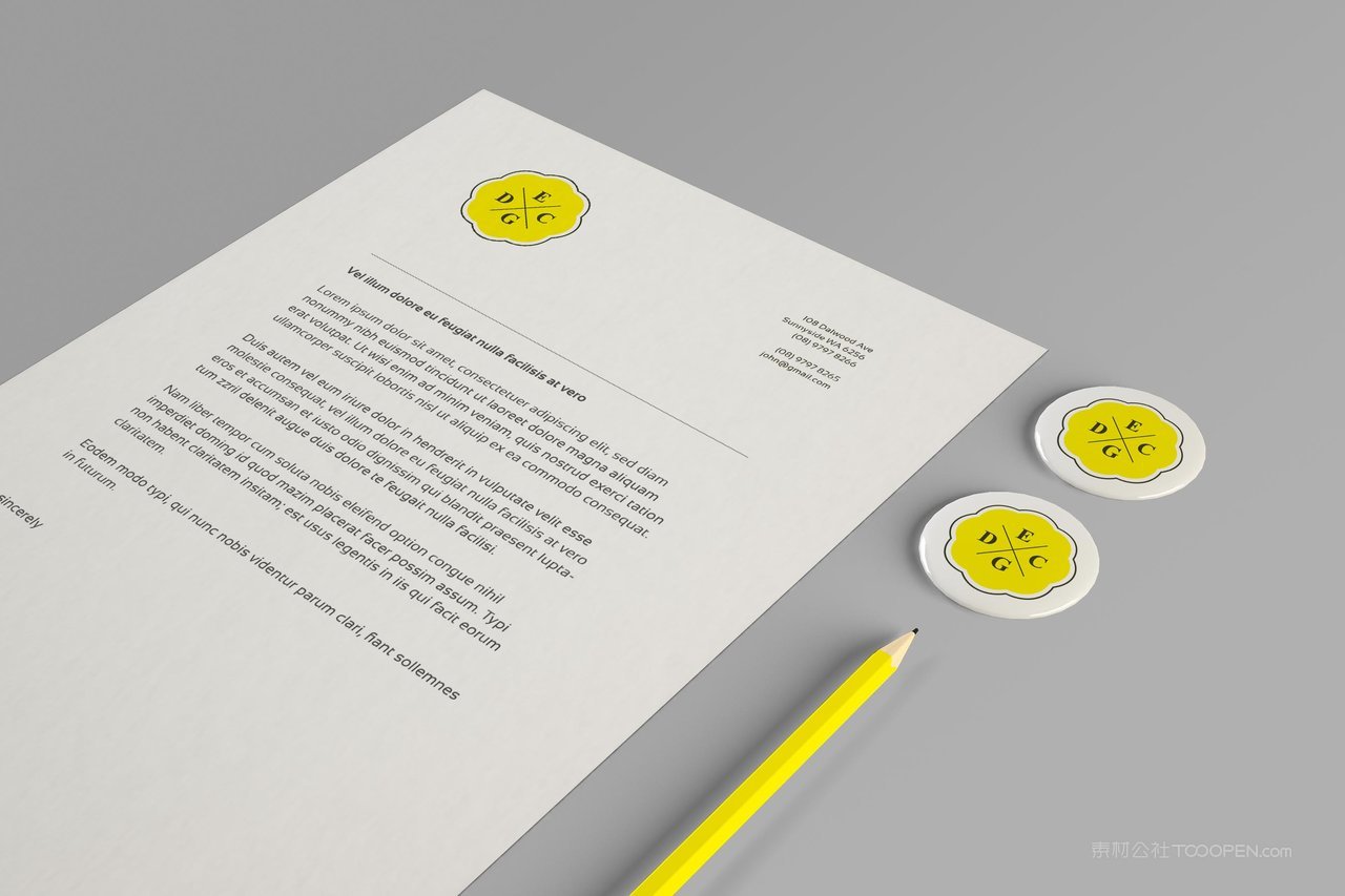 【1271期】柠檬黄公司办公品牌vi样机 (27)