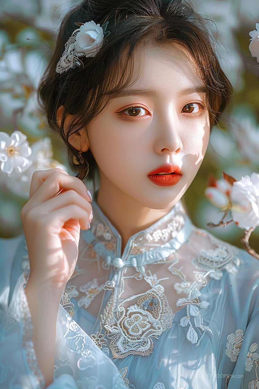 女性时尚美女青春清纯魅力年轻优美彩妆