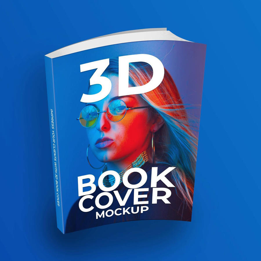 立体书籍封面样机
