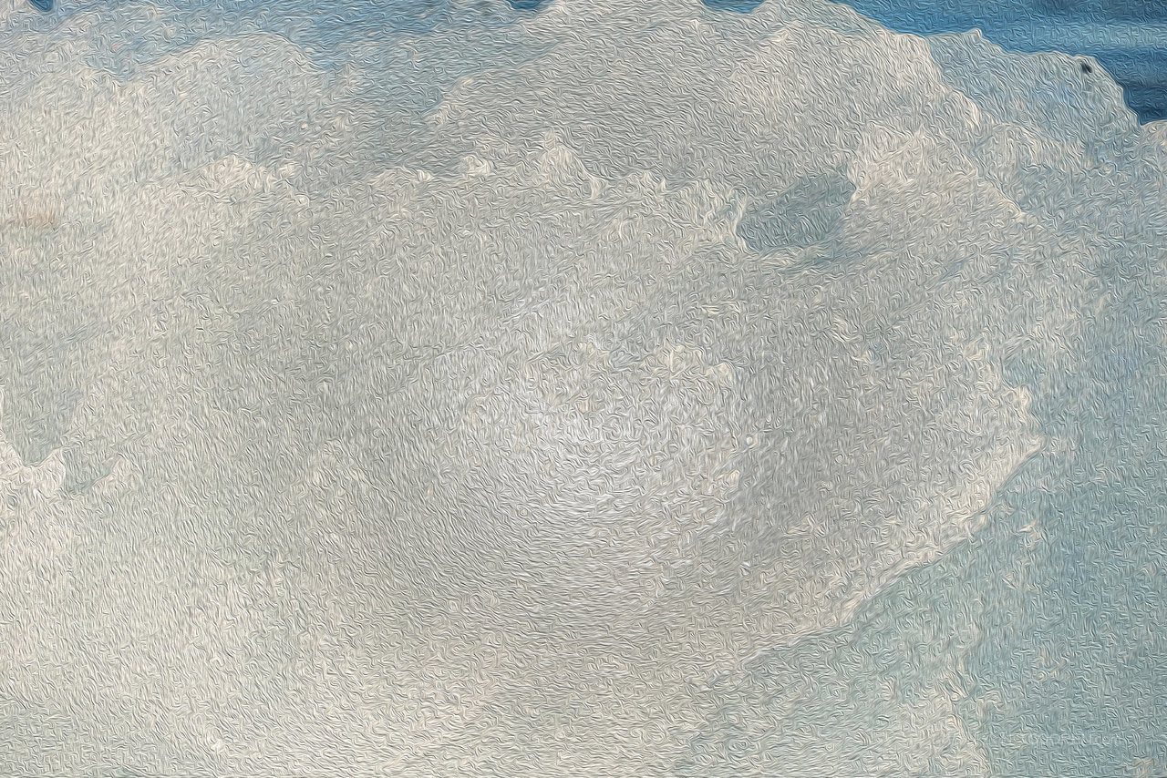 冰块冰川湖泊风景画