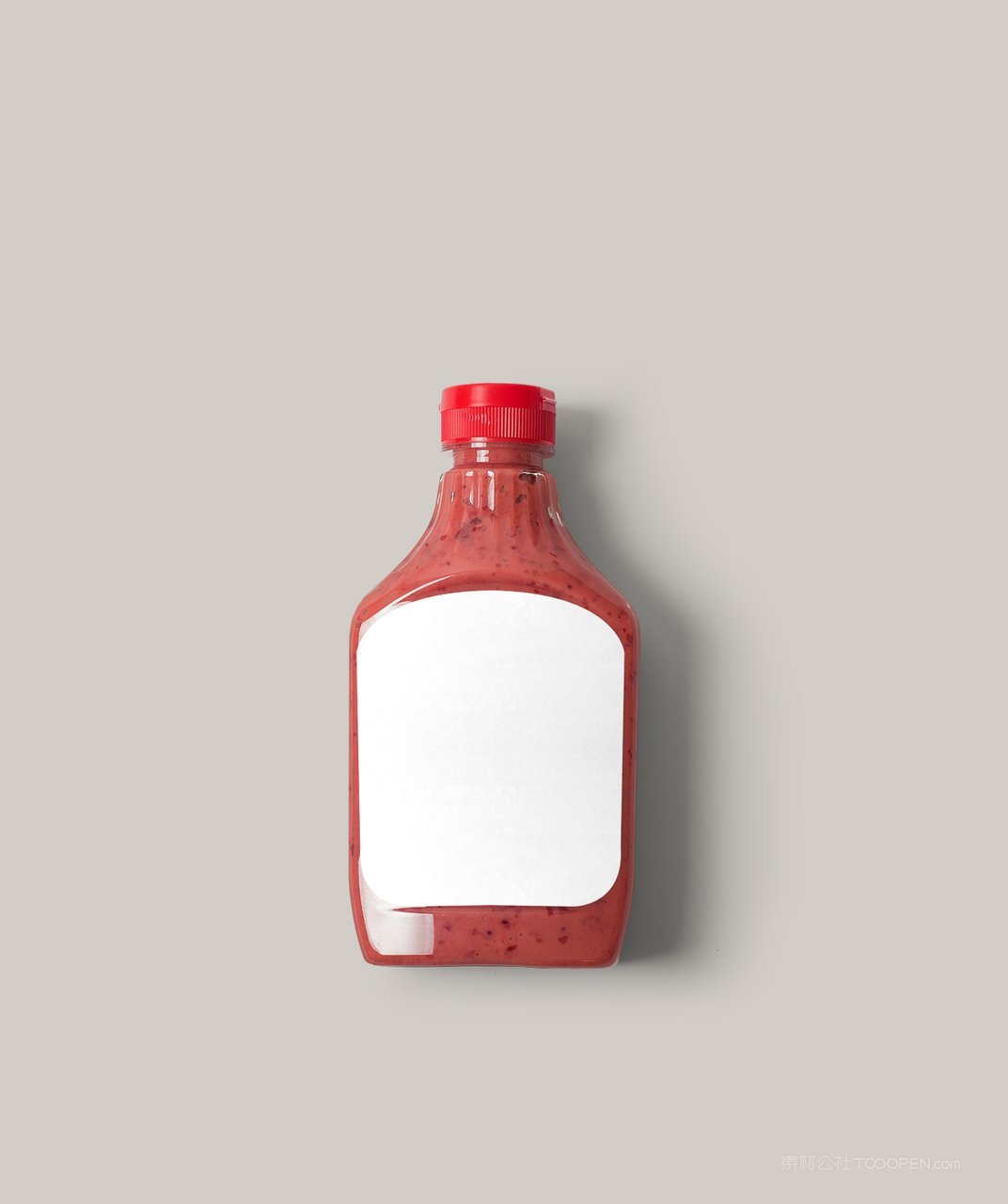 红色番茄酱瓶包装样机