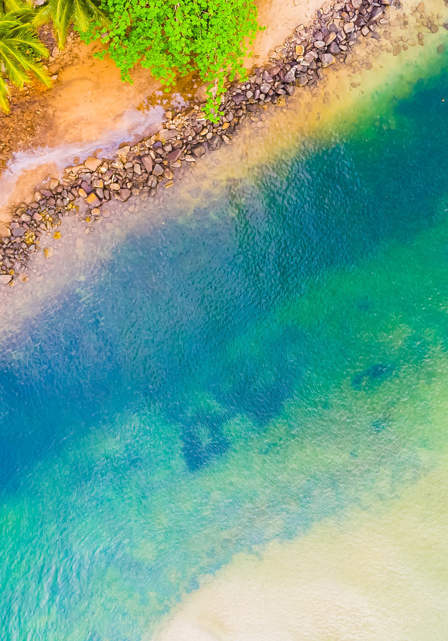海滩海边海景风景画图片