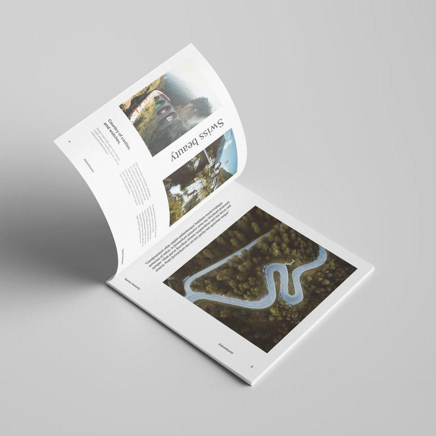 简洁方形杂志画册样机 (6)