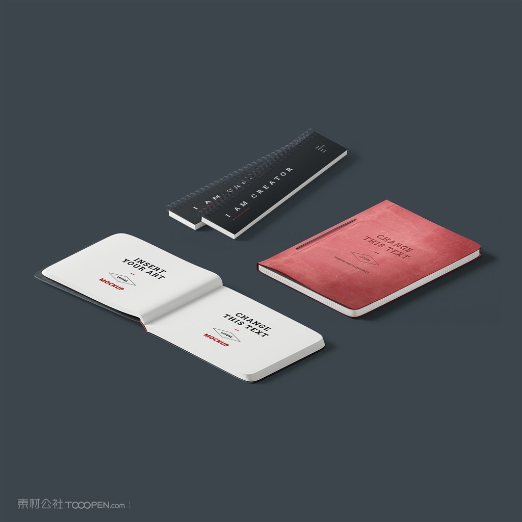 笔记本便签本样机素材