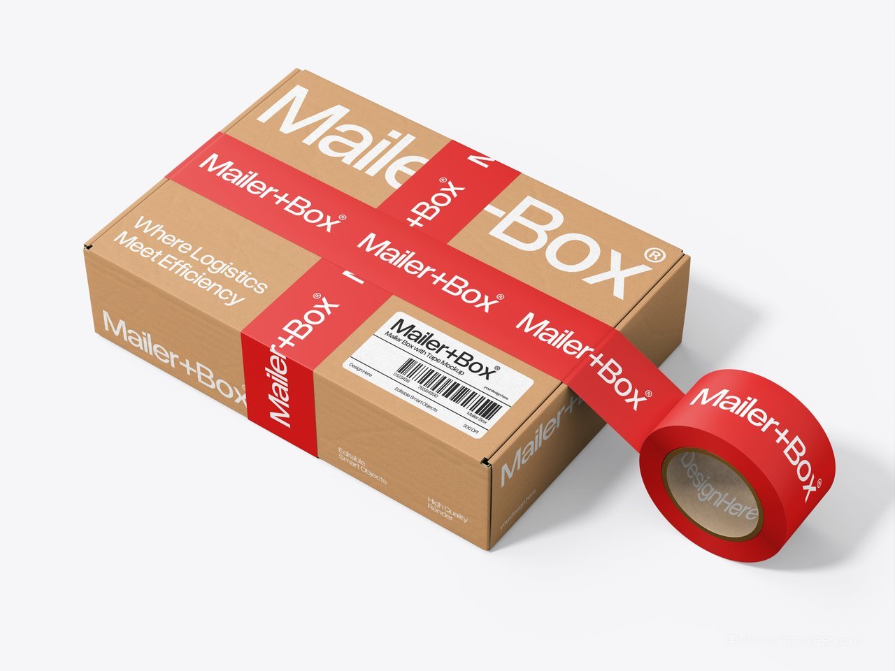 快递箱邮寄箱样机