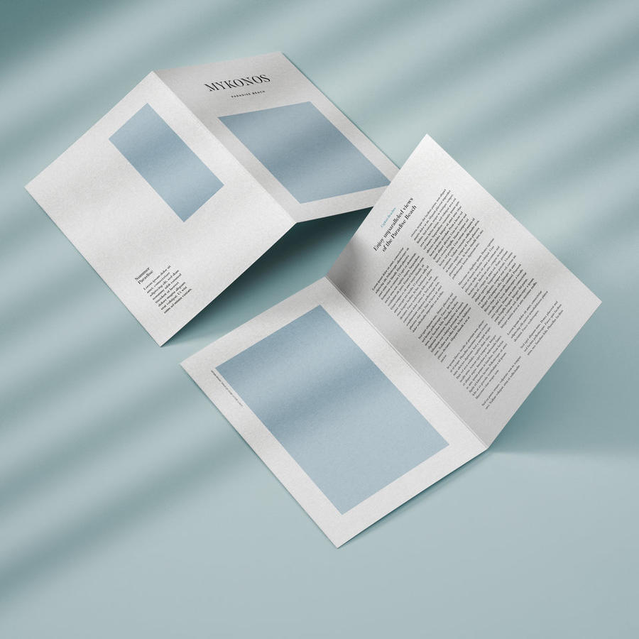 二折页宣传样机