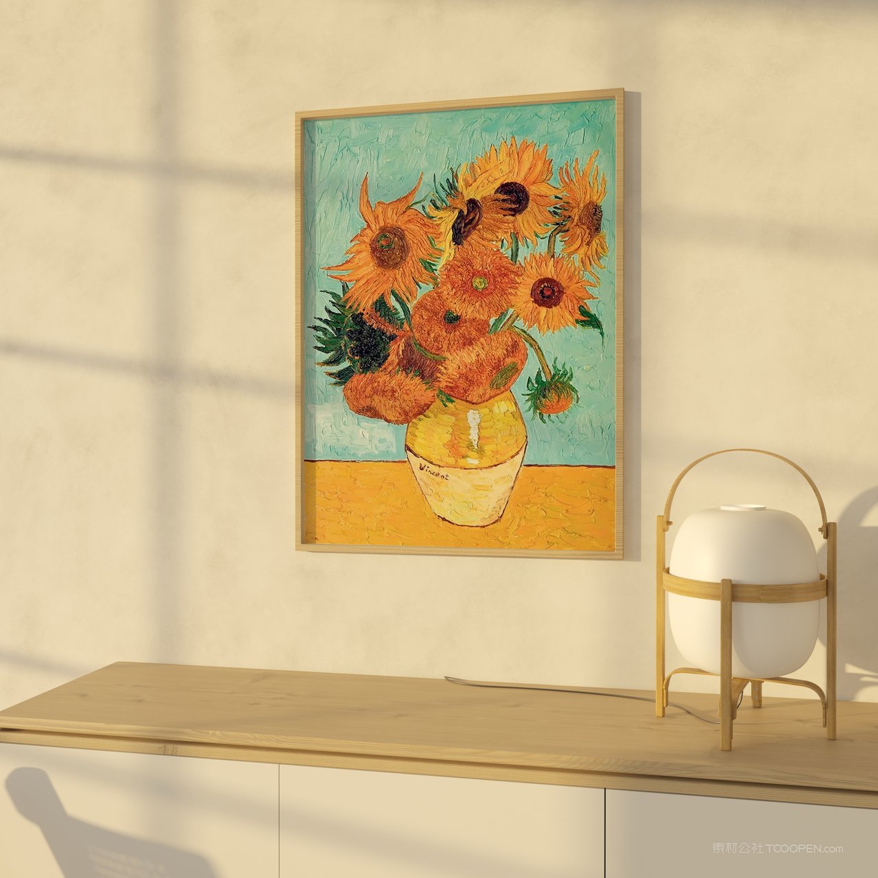 【1289期】艺术挂画室内场景展示样机 (2)