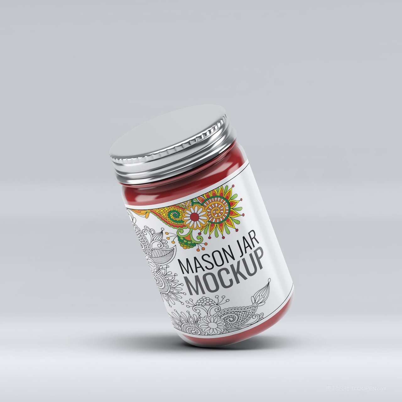 果酱玻璃罐子样机