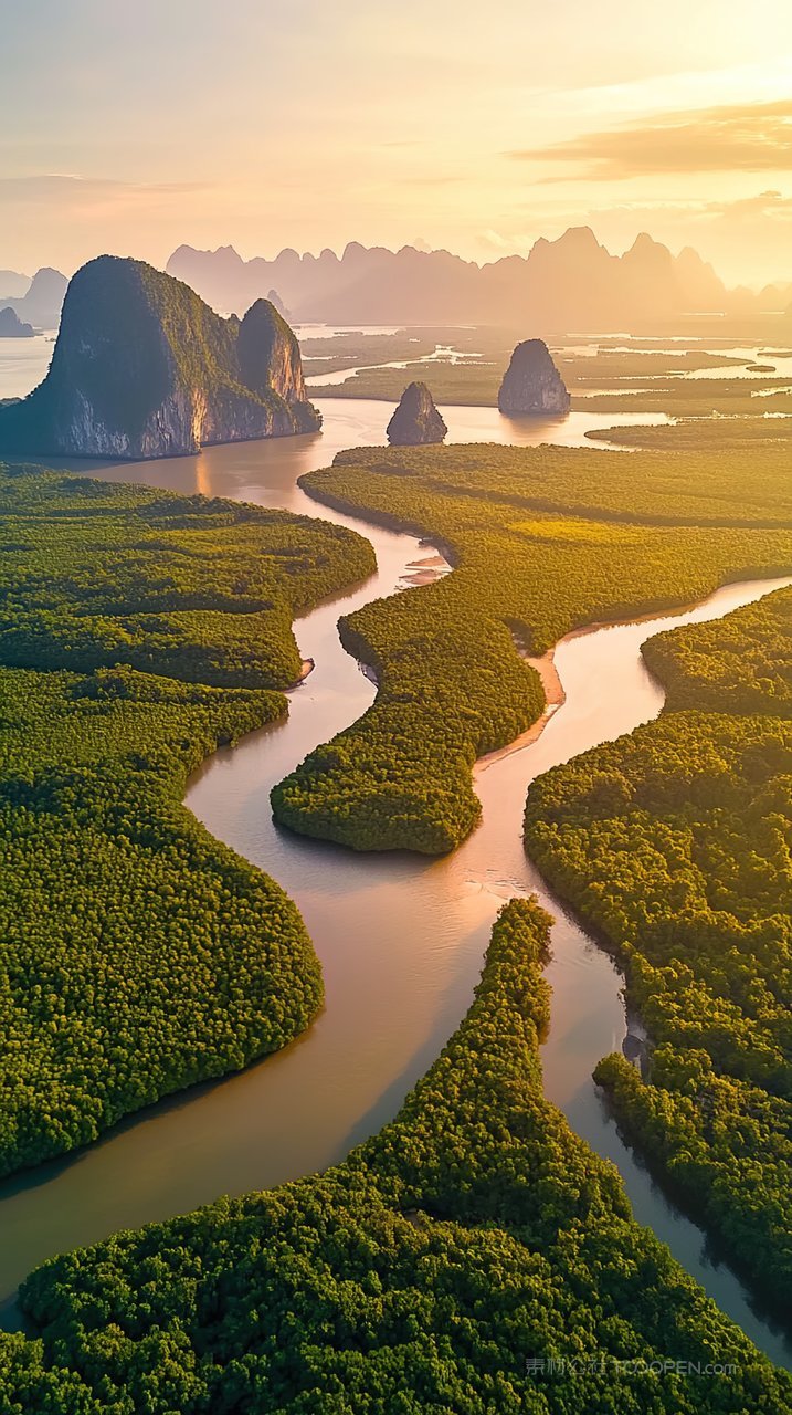 风景景观景色宁静自然天空山脉唯美群山山峰