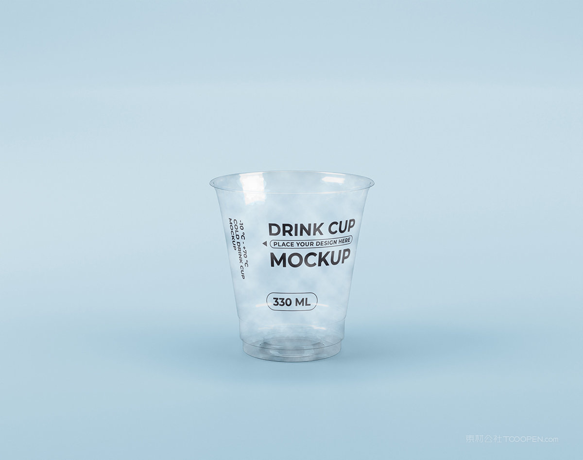 【1249期】一次性透明奶茶杯子样机 (16)