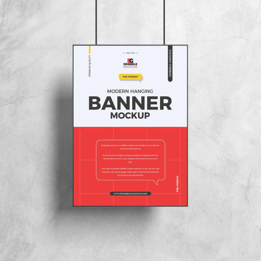 免费悬挂横幅样机