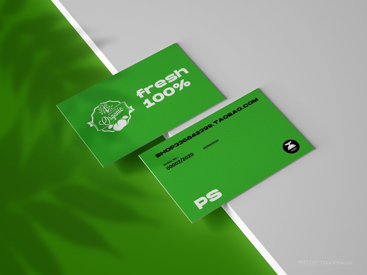 【1252期】绿色水果店品牌vi样机 (23)