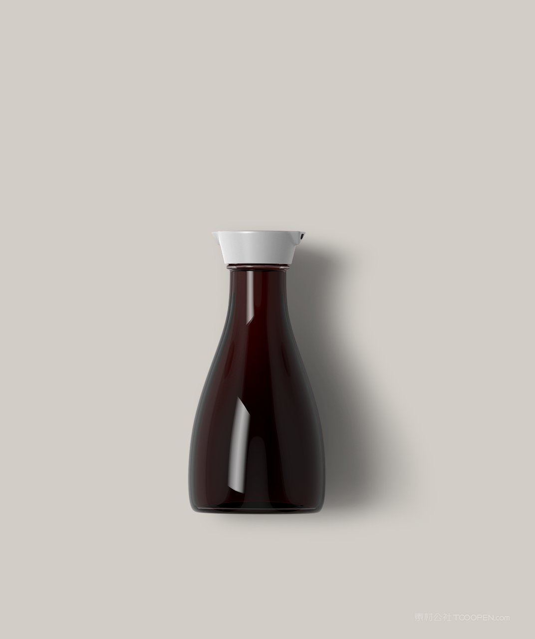 酱油玻璃瓶包装样机