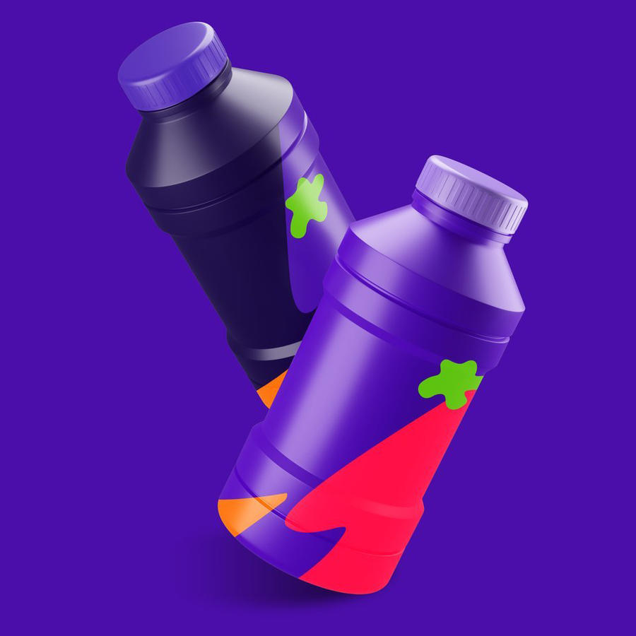 紫色健身运动健身企业品牌样机 (3)