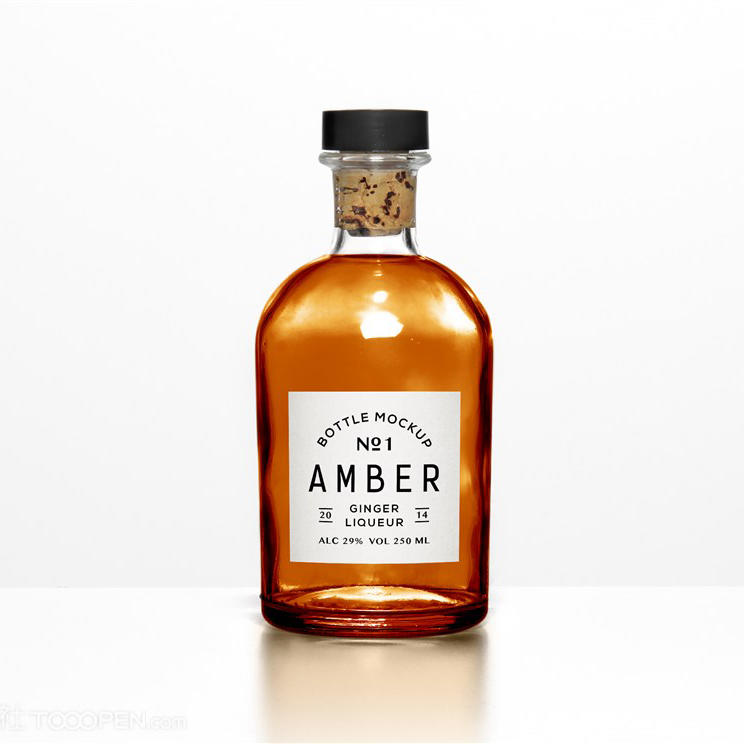 木塞玻璃瓶样机