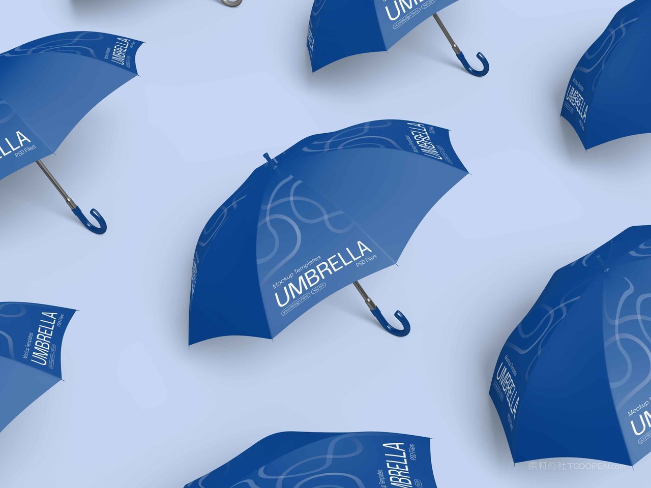 雨伞广告伞样机