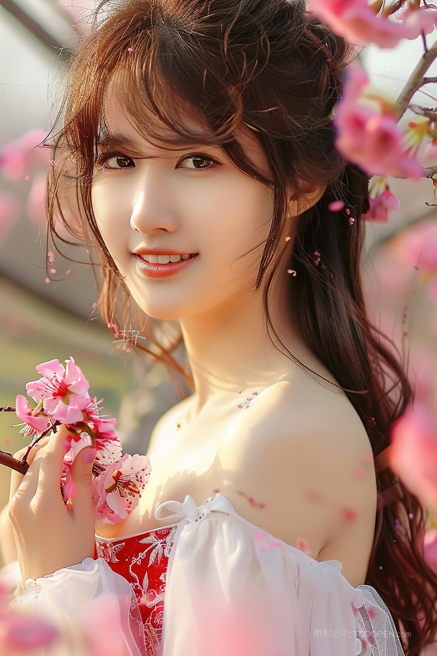 年轻美女优雅女性活力青春彩妆优美少女