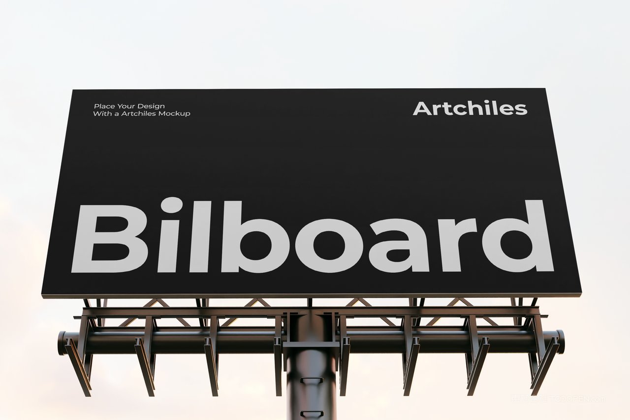 路边广告牌样机