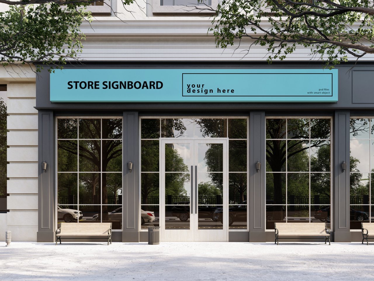 街头商铺招牌样机