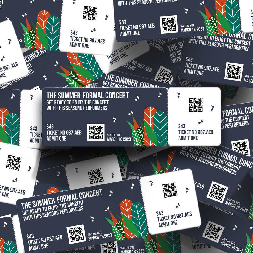 音乐会门票样机